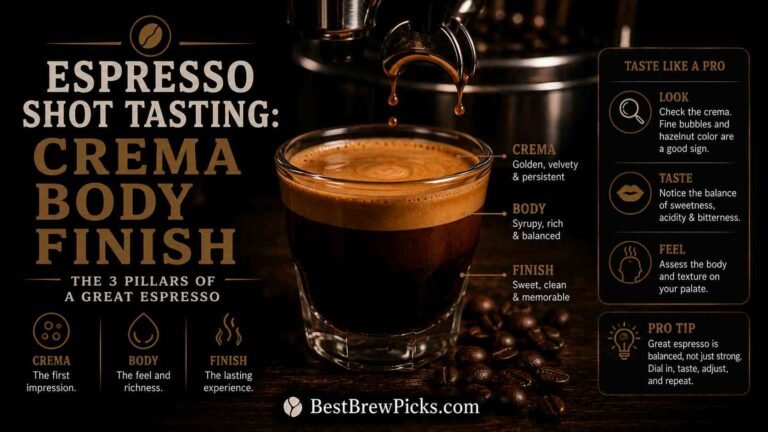 Espresso Shot Tasting: Crema Body Finish